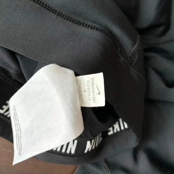 Nike Running Tights Leggings Women Black Size Small Athletic Workout - Picture 10 of 11